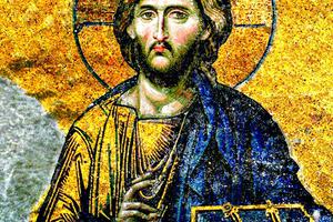 Christ Pantocrator mosaic, Hagia Sophia, Turkey