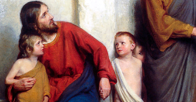 Carl Heinrich Bloch (1834-1890), "Let the Little Children Come Unto Me" Carl Heinrich Bloch (1834-1890), "Let the Little Children Come Unto Me"