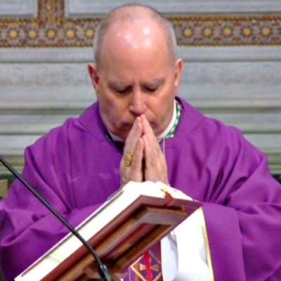 Archbishop Samuel Aquila concelebrates Mass at the Basilica of St. John Lateran in Rome.