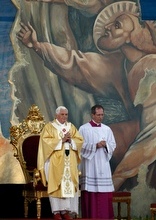 Benedict celebrates Mass today.