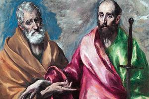 El Greco, “Saint Peter and Saint Paul,” c. 1595