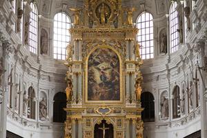 St. Michael's Church in Munich took in tourists in need of shelter after Friday's shooting.