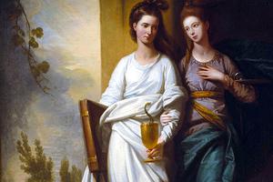 Benjamin West (1738–1820), “Fidelia and Speranza (Faith and Hope)”, 1776