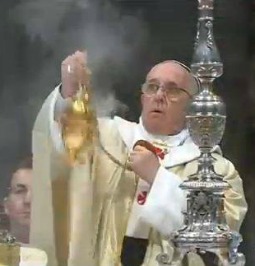 Pope Francis incenses the altar at the Nov. 15 Mass in St. Peter's Basilica at which he ordained Msgr. Fernando Vérgez Alzaga, secretary general of the Vatican City governing body, as a bishop.