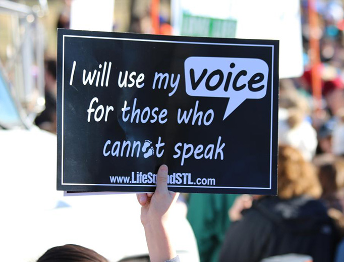 Pro-life advocates at the 45th annual March for Life in Washington, D.C. on Jan. 19, 2018.