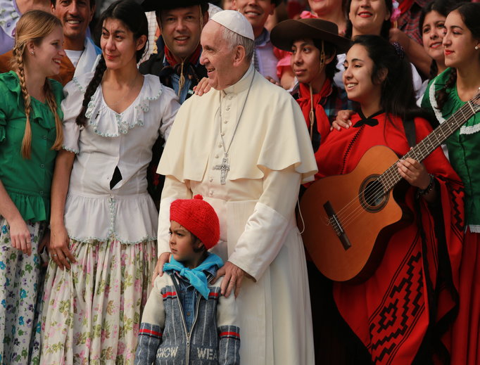 Pope Francis greets pilgrims at the general audience in St. Peter's Square on Oct. 19.




