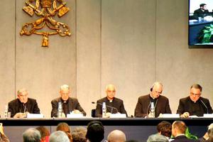 Press conference at the Vatican Press Office on Oct. 15.