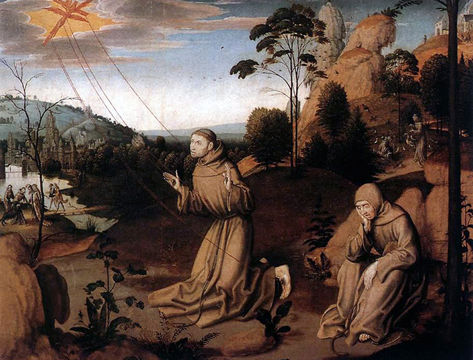 “St. Francis Receives the Stigmata”, Unknown Master of Cologne (c. 1500-1505)