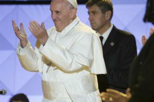 Pope Francis at the World Meeting of Families on Sept. 26 in Philadelphia. 
