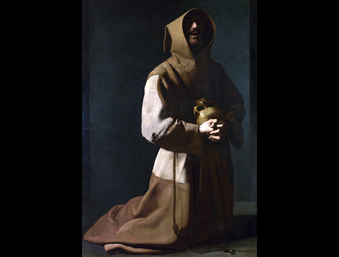Francisco de Zurbarán, “Saint Francis in Meditation”, c. 1637