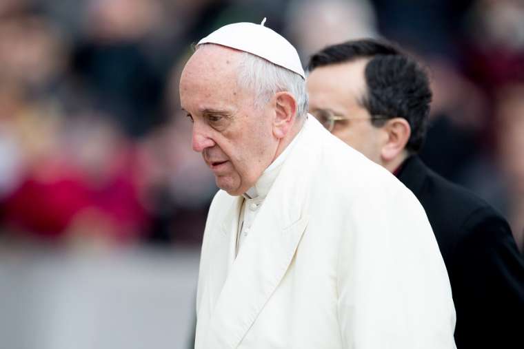 Pope Francis at the general audience Jan. 31. 