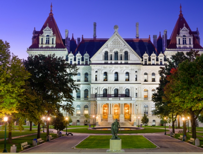 State Capitol of New York in Albany. 