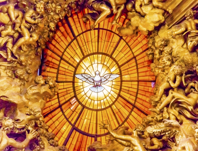 Bernini’s Holy Spirit window in St. Peter’s Basilica
