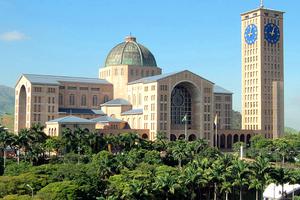 The Basilica of the National Shrine of Our Lady of Aparecida, in Aparecida, São Paulo, Brazil.
