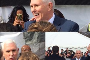 Vice President Pence arrives at the March for Life 2017.
