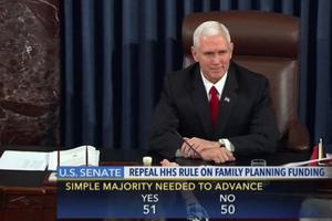 Vice President Mike Pence in the Senate March 30.