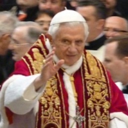 Pope Benedict XVI in St. Peter's Basilica