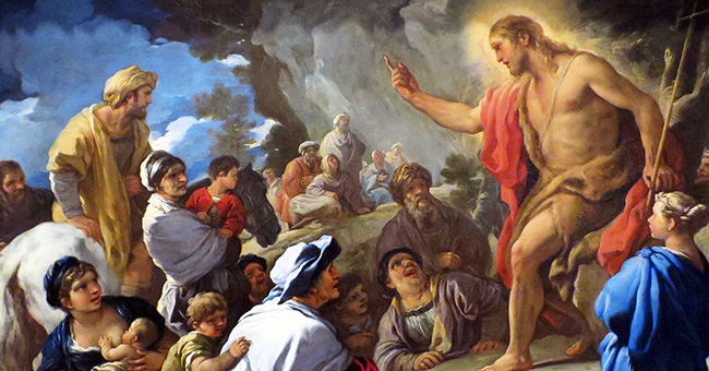 Luca Giordano (1632-1705), “Saint John the Baptist Preaching”