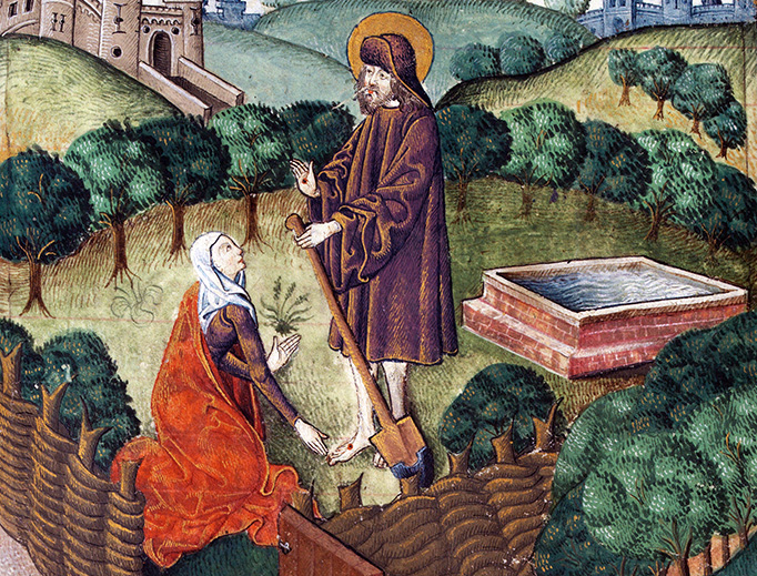 Vaux Passional, “Christ Appears to Mary Magdalen as a Gardener (‘Noli Me Tangere’),” ca. 1603