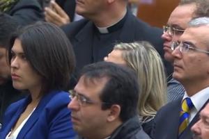 Canonists participating in a course at the Vatican about the dispensation of marriages listen to an address by Pope Francis Nov. 5.