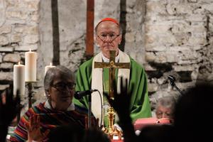 Brazilian Cardinal Claudio Hummes, the synod’s relator general, celebrated Mass Oct. 20 in the Catacombs of Domitilla; the Mass was attended by about 250 faithful, including other synod participants, representatives of REPAM, the body running the Oct. 6-27 meeting, religious and local faithful.