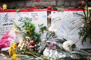 Memorial for victims of April 23 attack on Yonge St. at Finch Ave. in Toronto.