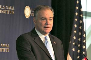 Democratic candidate for vice president Tim Kaine of Virginia