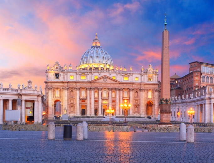 Sunset over the Vatican