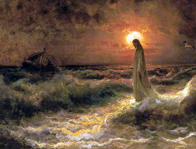 Julius Sergius Von Klever, ‘Christ Walking on the Water’, 1880