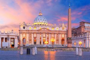 Sunset over the Vatican