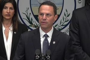 Pennsylvania Attorney General Josh Shapiro speaks at an Aug. 14 press conference following the release of a grand jury report on clerical sexual abuse in six of Pennsylvania’s Catholic dioceses. Pennsylvania Attorney General Josh Shapiro speaks at an Aug. 14 press conference following the release of a grand jury report on clerical sexual abuse in six of Pennsylvania’s Catholic dioceses.