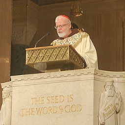 Cardinal Sean O'Malley gives the homily at the Jan. 21 opening Mass for the National Prayer Vigil for Life in Washington.