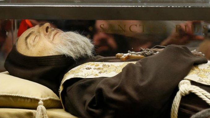 Incorrupt Body of Saint Pio of Pietrelcina, 5 February A.D. 2016