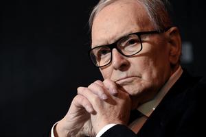 Ennio Morricone receives an honorary degree at Accademia di Belle Arti di Brera on Feb. 27, 2019, in Milan, Italy. 