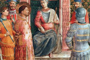 Fra Angelico, “Lawrence before Valerianus,” c. 1448 Fra Angelico, “Lawrence before Valerianus,” c. 1448