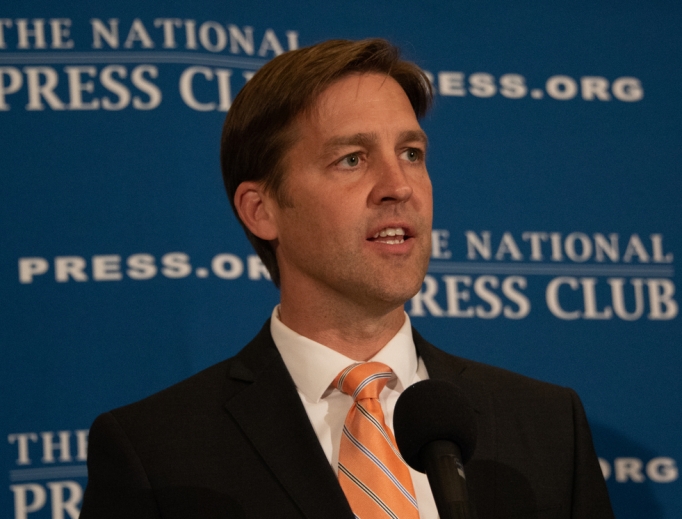 Sen. Ben Sasse, who introduced the resolution in the Senate, speaks at the National Press Club Oct. 31. 