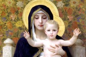 William-Adolphe Bouguereau (1825-1905), “The Virgin of the Lilies”