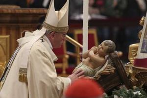 Pope Francis at Mass for the Solemnity of the Epiphany in St. Peter's Basilica on Jan. 6, 2015. 