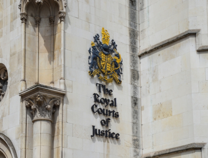 The Royal Courts of Justice on Fleet Street in London.