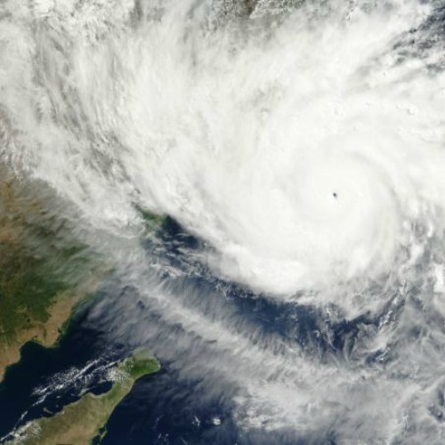 Hurricane Patricia is seen approaching Mexico Oct. 23; Baja California Sur is seen at the lower left.