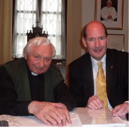 Michael Hesemann with Msgr. Georg Ratzinger