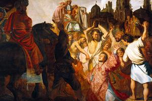 Rembrandt, “The Stoning of Saint Stephen”, 1625