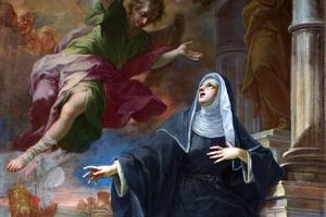 Pietro Maggi, “The Angel Appears to Saint Monica,” 1714
