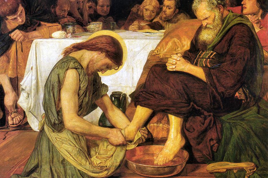 Ford Madox Brown, “Jesus Washing Peter’s Feet,” c. 1854