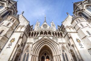 The Royal Courts of Justice houses the High Court and Court of Appeal of England and Wales.