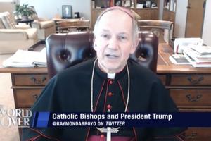 Bishop Thomas Paprocki joins Raymond Arroyo on The World Over on EWTN, April 2020.