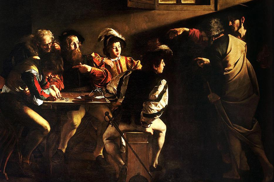 Caravaggio, “The Calling of Saint Matthew”