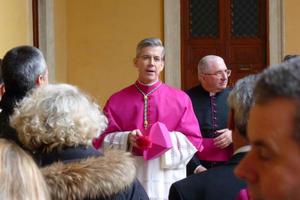 Archbishop Charles Brown, apostolic nuncio to the Philippines, at a reception following his episcopal consecration in January 2012.