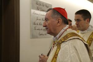 Cardinal Pietro Parolin, Vatican Secretary of State, at the Pontifical North American College in Rome on Jan. 6, 2015.
