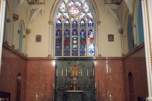 The interior of the Cathedral of the Immaculate Conception in Camden, New Jersey.